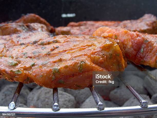 Série De Churrasco Deliciosos De Vaca Na Grelha - Fotografias de stock e mais imagens de Almoço - Almoço, Ao Ar Livre, Carne de Porco