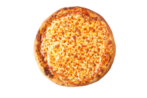istock Margarita Pizza isolated on white. 184110955