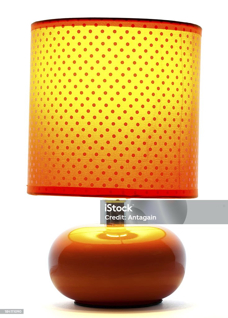 Orange Lampe - Lizenzfrei Elektrische Lampe Stock-Foto