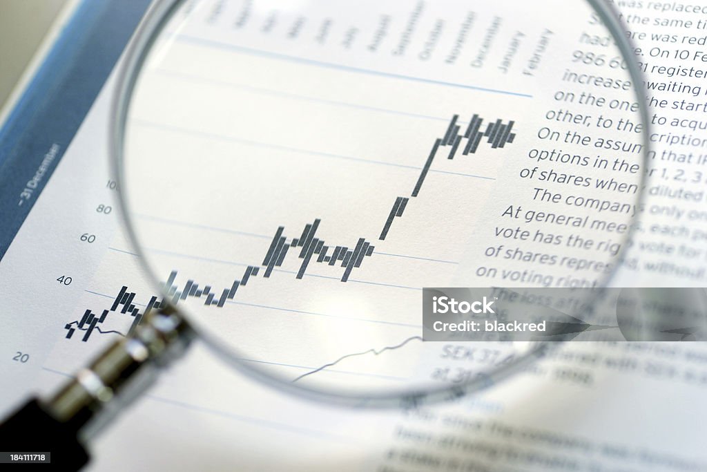 株式マーケットチャート - チャート図のロイヤリティフリーストックフォト