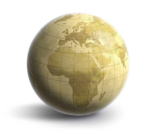 terra: old world europa/áfrica - middle east map east globe imagens e fotografias de stock