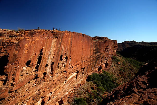 The vast and impressive wall of Kings Canyon - focus on the wall