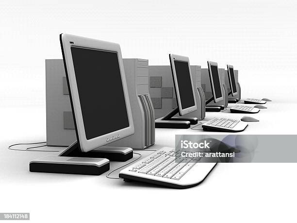 연립 컴퓨터 1 LCD에 대한 스톡 사진 및 기타 이미지 - LCD, 검은색, 공란