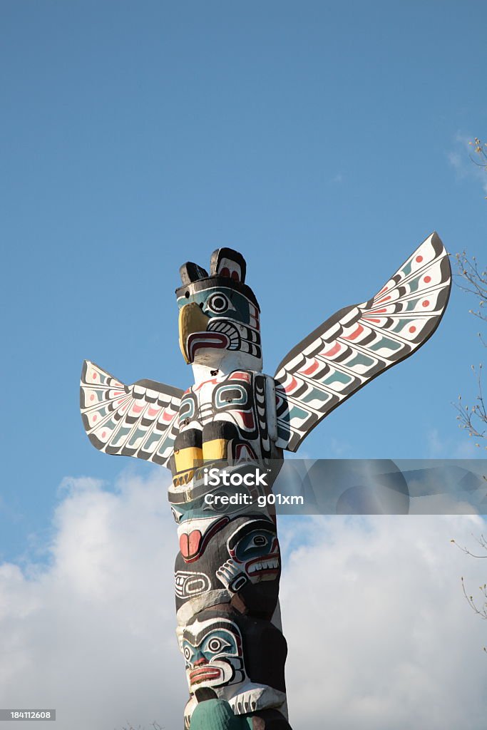 インドのトーテムポールでバンクーバースタンリーパークの - カナダ先住民のロイヤリティフリーストックフォト