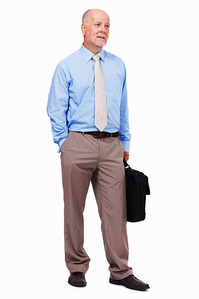 istock Senior business man carrying a briefcase 184112706