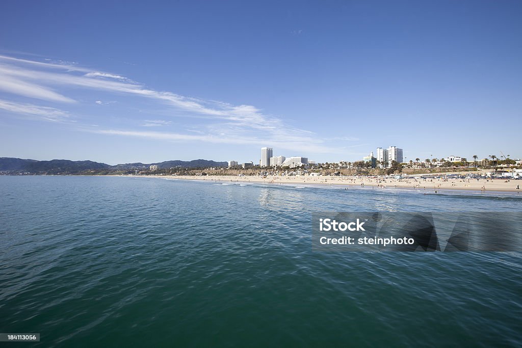 La baie et la plage de Santa Monica - Photo de Appartement libre de droits