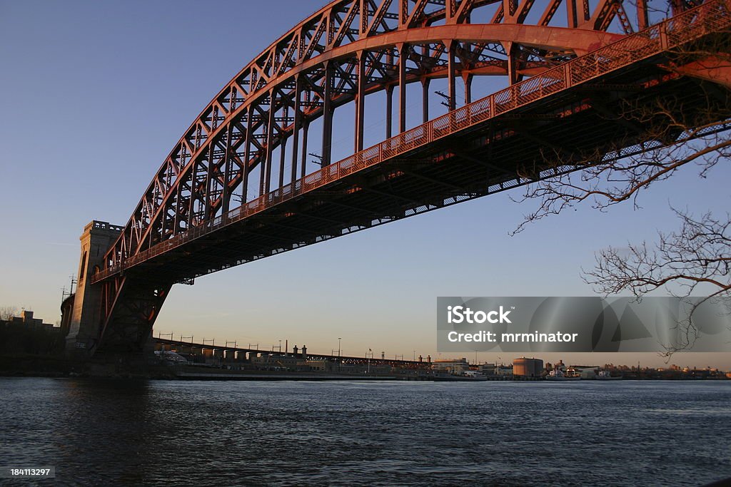 Hell Gate Bridge (Queens, Manhattan, Bronx - Foto stock royalty-free di Astoria - Oregon