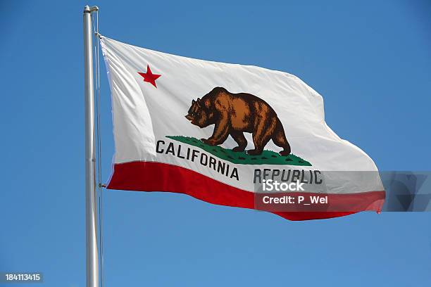 Bandeira Do Estado Da Califórnia - Fotografias de stock e mais imagens de Califórnia - Califórnia, Bandeira, Governo