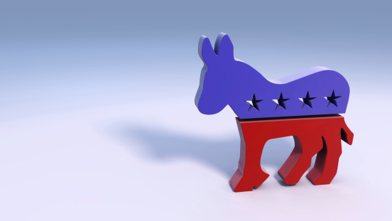 3D Rendering of the Democratic Party Logo.Also See: