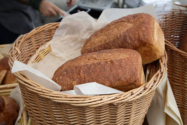 istock Farmers Market: Loaves of Bread 184113507