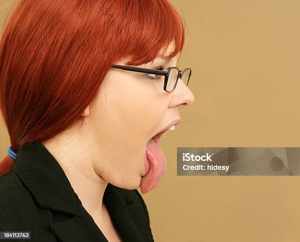 Tongue Stock Photo - Download Image Now - Eyeglasses, Profile View, 16-17 Years
