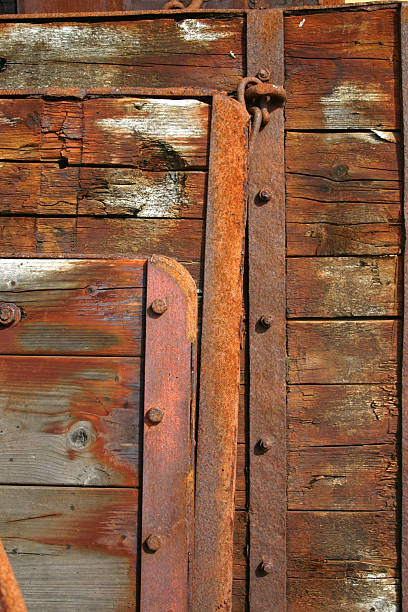 Rusty wood stock photo