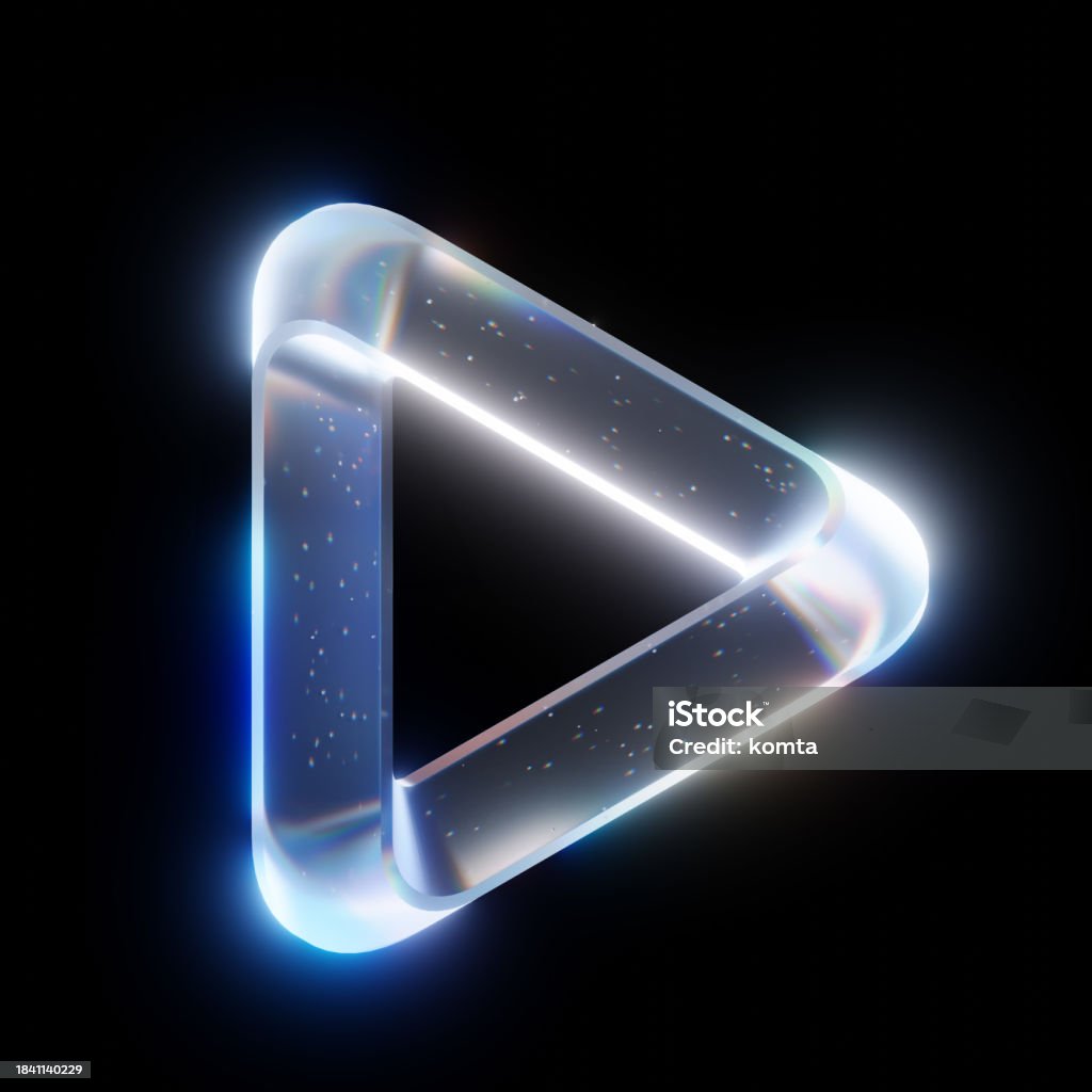 Transparent Rounded Triangle Refracted Transparent Rounded Penrose Triangle Stock Photo - Download ...