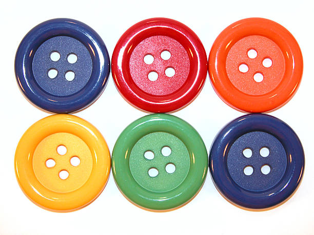 Six Big Buttons stock photo