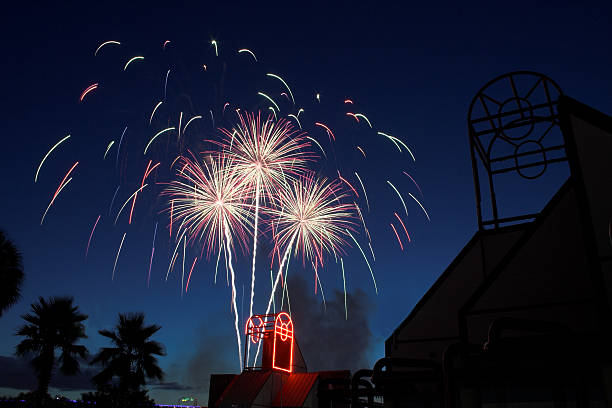 istock Fireworks over Jacksonville Maritime Museum 184114062