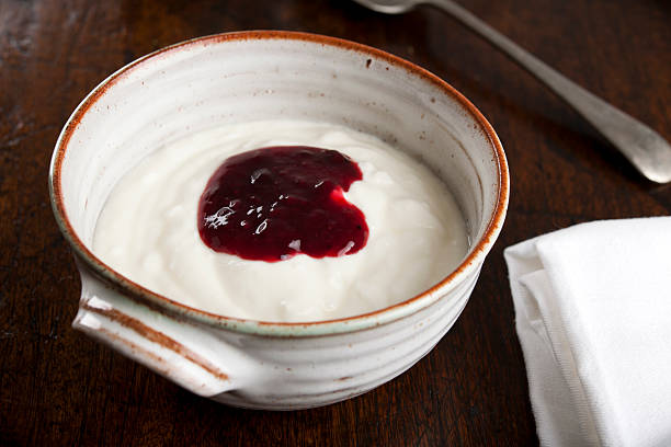 istock Greek yogurt with Berry Compote and granola 184114330