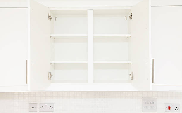 empty cupboard stock photo