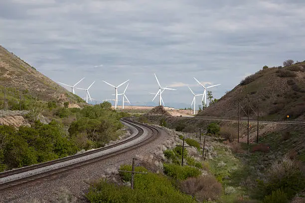 Wind Turnines Powerplants Generating Clean Green Energy