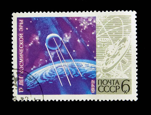 Photo of Russian Sputnik stamp