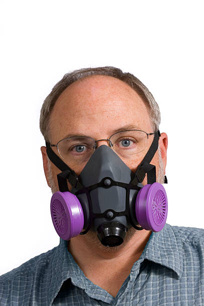 istock Man Wearing Respiratory Mask 184115230