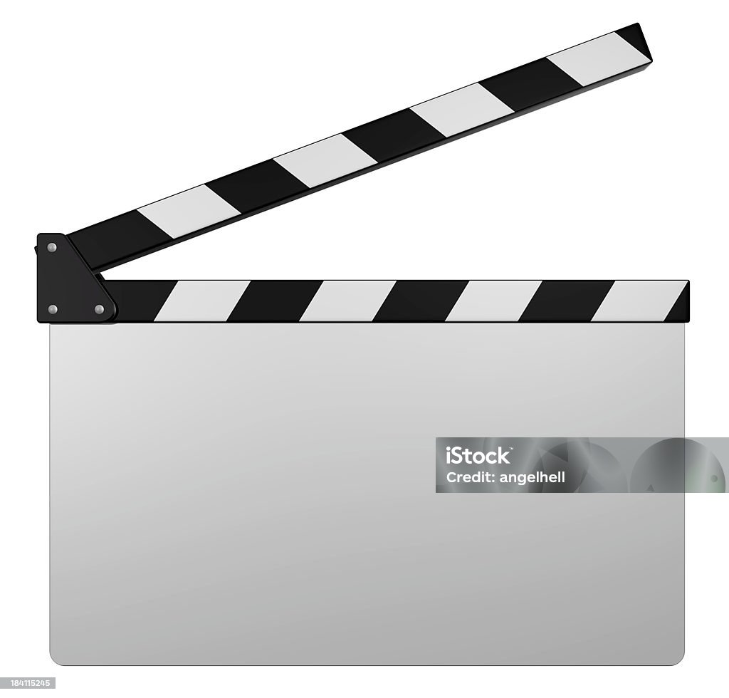 Ciak bianco - Foto stock royalty-free di Arte, Cultura e Spettacolo