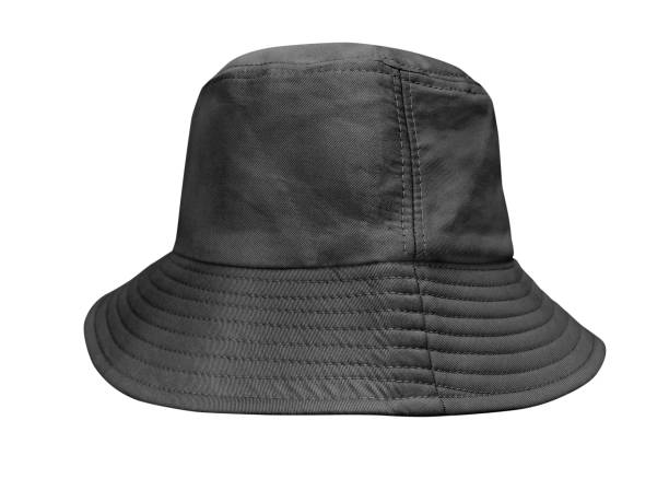 istock black bucket hat Isolated on a white background 1841153192