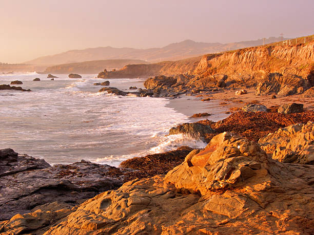istock San Simeon coast at sunset 184115546