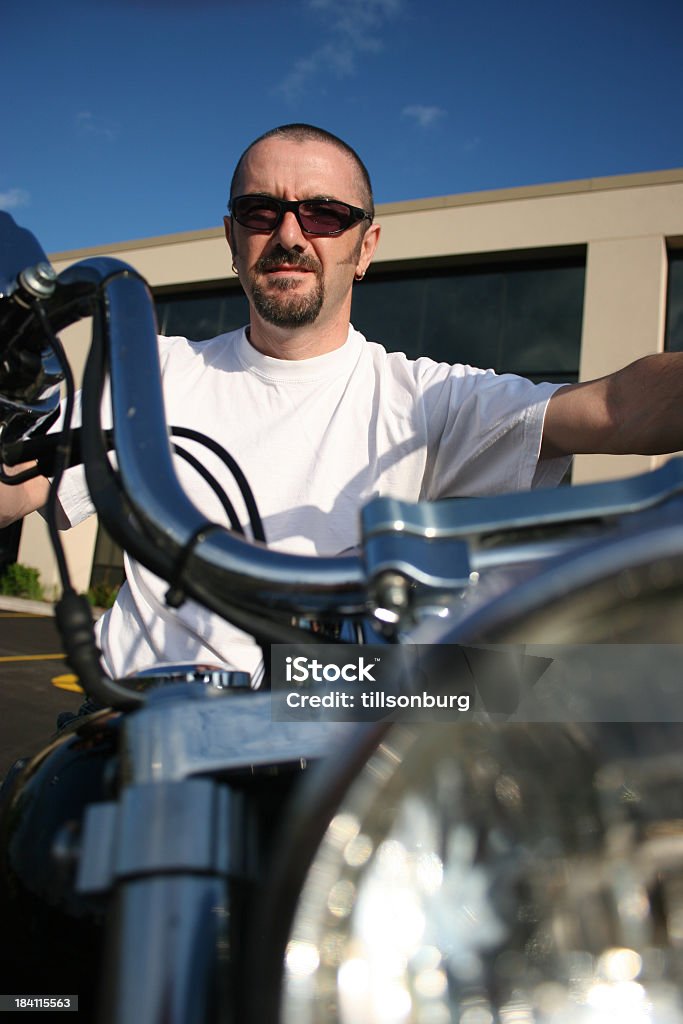 Biker - - Lizenzfrei Autoscheinwerfer Stock-Foto