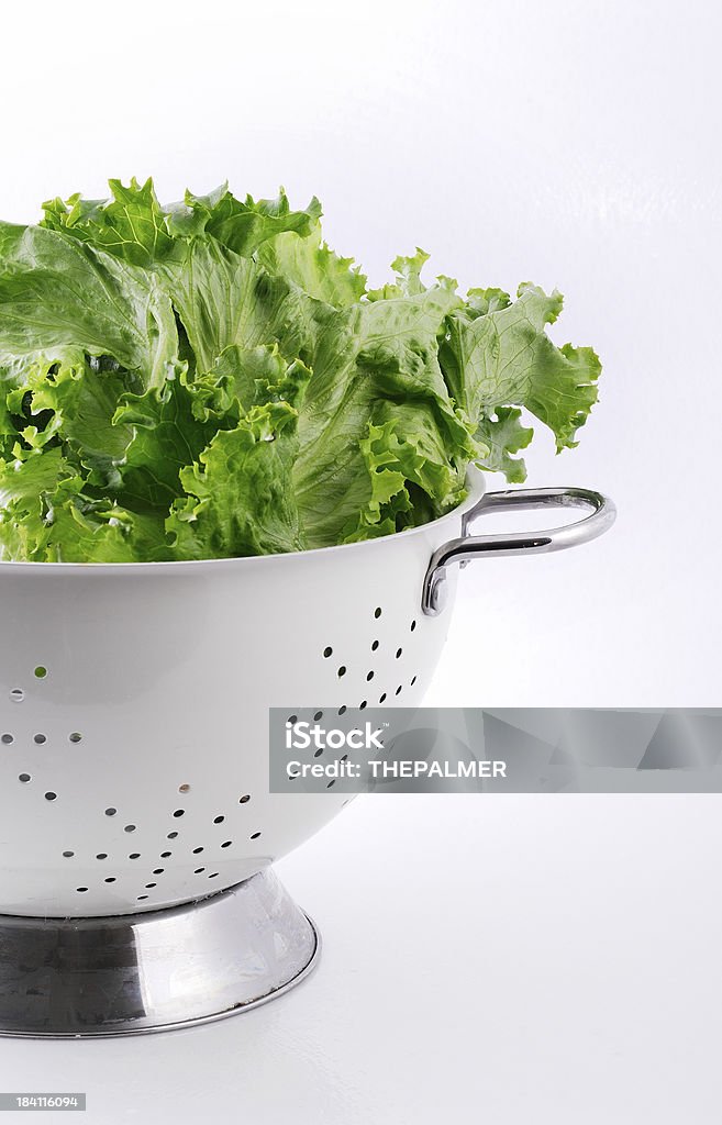 Salat und colander - Lizenzfrei Blatt - Pflanzenbestandteile Stock-Foto