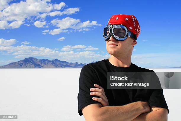 Piloto Héroe Foto de stock y más banco de imágenes de Aspiraciones - Aspiraciones, Bandana, Carrera