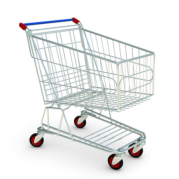 istock Metal Shopping Cart 184116124