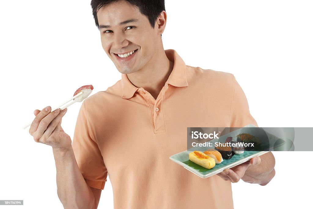 Eu e o meu Sushi - Royalty-free Camisa Pólo Foto de stock