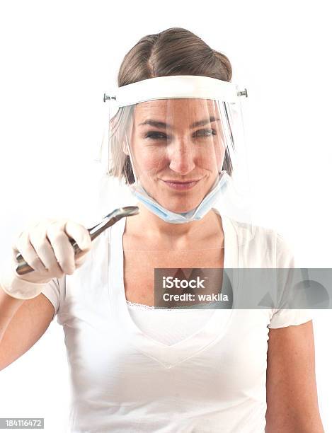 Dentist With Protective Flap Stock Photo - Download Image Now - Adult, Adults Only, Beautiful People