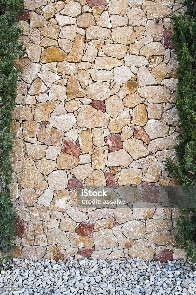 terra cotta Steinmauer Hintergrund - Lizenzfrei Architektonisches Detail Stock-Foto