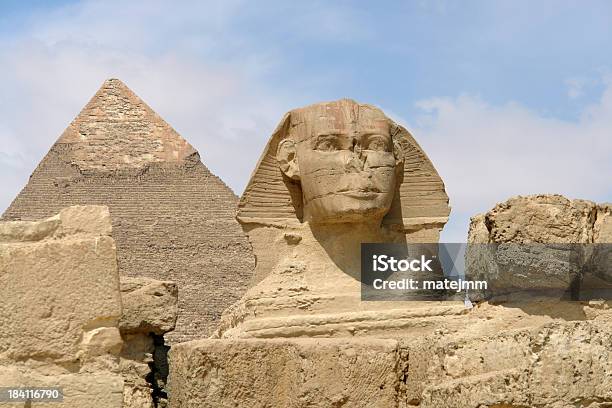 Sphinx And Pyramid Stock Photo - Download Image Now - Pyramid, Pyramid Shape, 6-7 Years