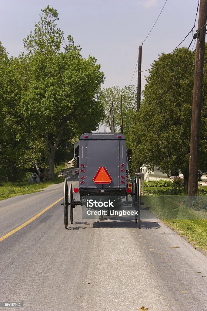 Amish mercato wagon - Foto stock royalty-free di Amish