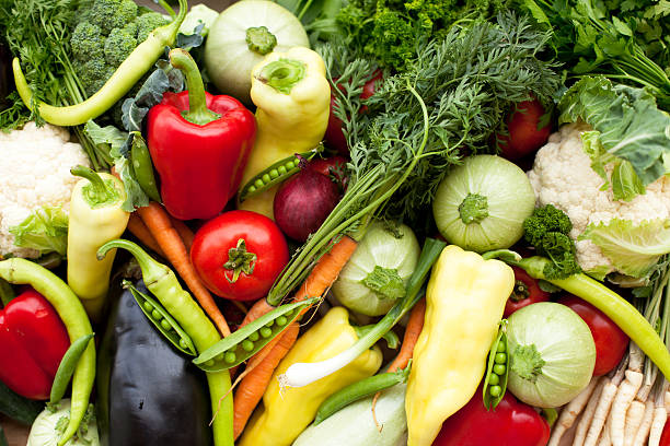istock Bunch of whole assorted fresh organic vegetables 184117365