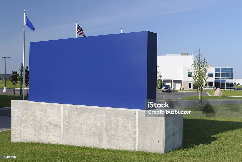 Blaue Corporate Symbol - Lizenzfrei Schild Stock-Foto