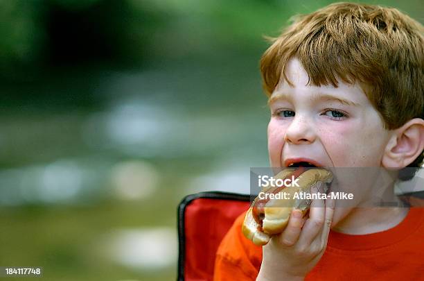 Hotdog2 - Fotografias de stock e mais imagens de Cachorro-quente - Cachorro-quente, Criança, Comer