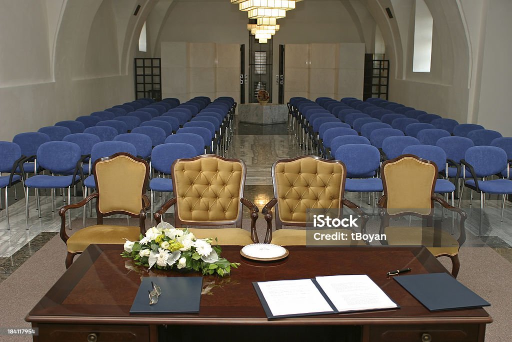 Sala para casamentos - Foto de stock de Cartório royalty-free