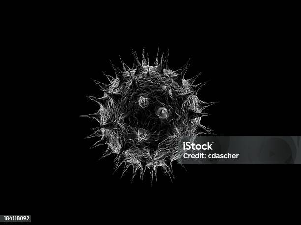 Virus Or Pollen Stock Photo - Download Image Now - Electron Microscope, Pollen, Allergy