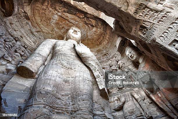 시 조각된 대불 Yungang 동굴 다퉁 China 0명에 대한 스톡 사진 및 기타 이미지 - 0명, UNESCO-조직된 단체, 다퉁