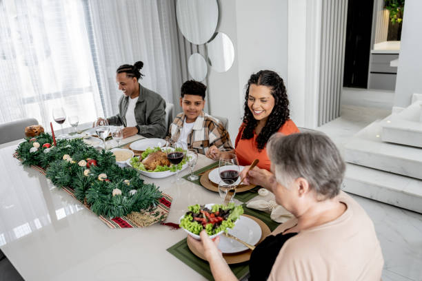 istock Sharing a Christmas meal at home 1841190269