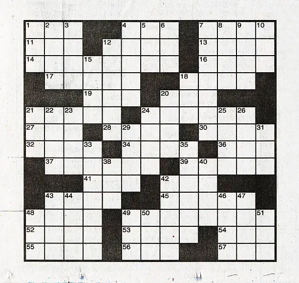 Photo of Crossword Puzzle