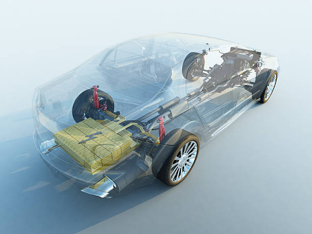 透明車 - battery car ストックフォトと画像