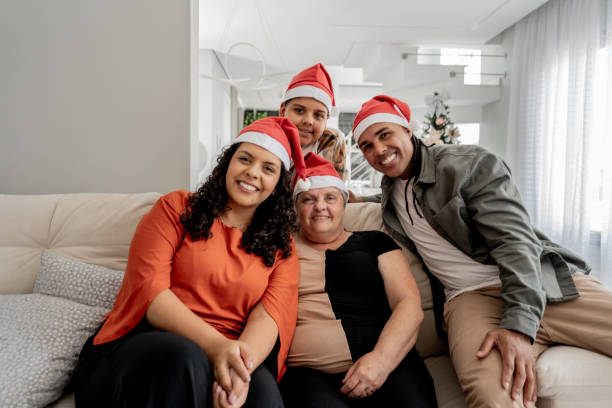 istock Family portrait during Christmas 1841192347
