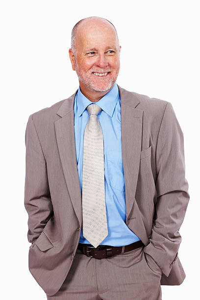 istock Successful senior business man standing 184119820