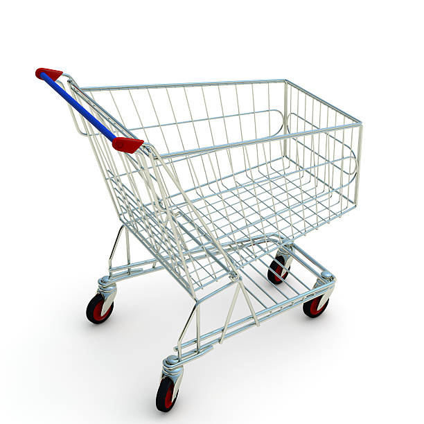 istock Metal Shopping Cart 184120169
