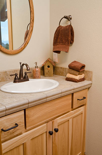 istock Close up of bathroom sink 184120478