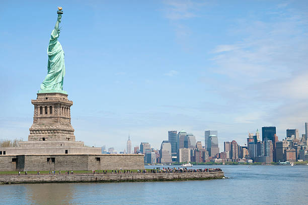 istock Statue of Liberty and Lower Manhattan 184121023